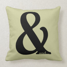 Ampersand Throw Pillow