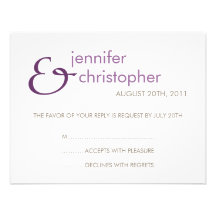 Ampersand :: RSVP Card Personalized Announcements