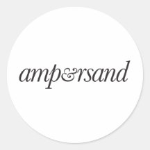 Ampersand Sticker