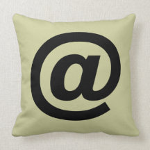 ampersat throw pillow