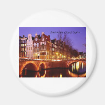 Amsterdam, City of Lights (by St.K.) Magnets