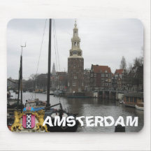Amsterdam City View Montelbaanstoren Mousepad