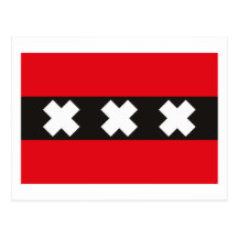 Amsterdam Flag Postcard