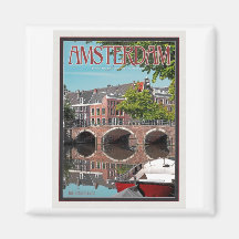 Amsterdam - Keizersgracht-RGrachtCentrum Fridge Magnets