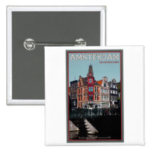 Amsterdam - Leidsestraat - Keizersgracht Button