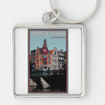 Amsterdam - Leidsestraat - Keizersgracht Keychain