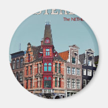 Amsterdam - Leidsestraat - Keizersgracht Fridge Magnets