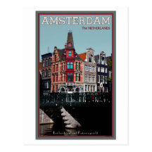 Amsterdam - Leidsestraat - Keizersgracht Post Card
