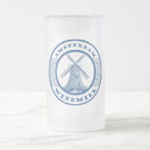 AMSTERDAM WINDMILL BLUE MUGS