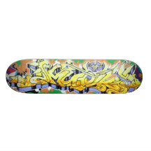 Amuck Abstract Graffiti Wall Skateboards