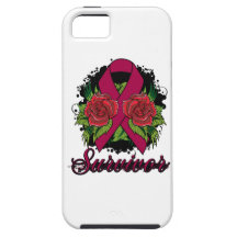 Amyloidosis Survivor Rose Grunge Tattoo iPhone 5 Cases