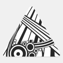 An Adventure in Retro Triangle Sticker