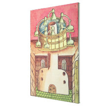 An alchemist's water-bath or bain-marie canvas prints
