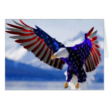 An American Eagle Greeting Cards