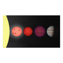 An artist's rendition comparing brown dwarfs photo
