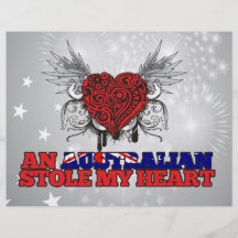 An Australian Stole my Heart Personalized Flyer