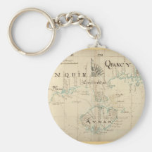 An Authentic 1690 Pirate Map Keychains