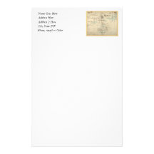 An Authentic 1690 Pirate Map Stationery
