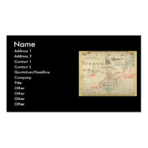 An Authentic 1690 Pirate Map (with embellishments) Business Card