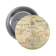 An Authentic 1690 Pirate Map (with embellishments) Buttons
