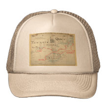 An Authentic 1690 Pirate Map (with embellishments) Mesh Hat