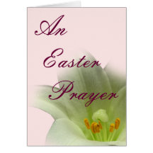 An Easter Prayer Card