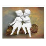 An Innocent Sweet Kiss of Childhood Post Card