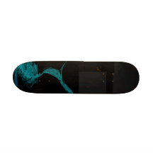 an ocean below skateboard
