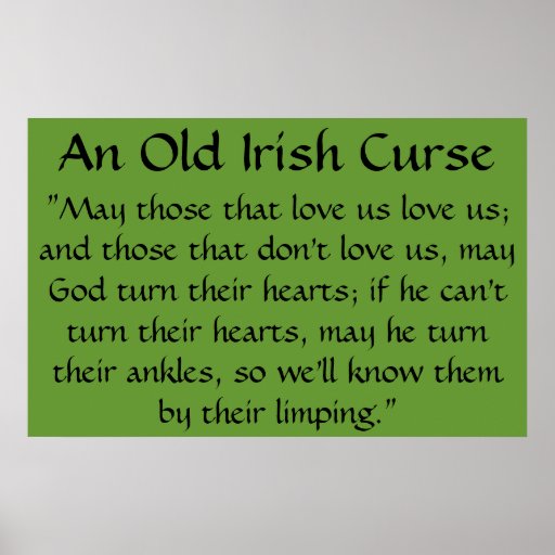 an-old-irish-curse-print-zazzle