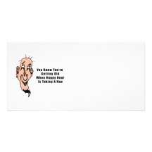An Old Man's Happy Hour Customised Photo Card