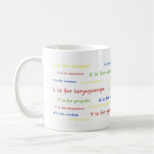 Anaesthetist's A to Z Mug - white