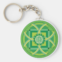 Anahata chakra Mandala Schlüsselanhänger