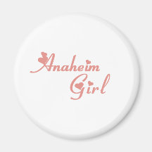 Anaheim Girl tee shirts Magnet