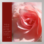 Anais Nin Quote Poster in Pink