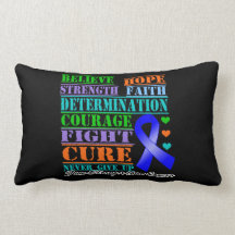Anal Cancer Believe Strength Determination Pillows
