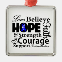Anal Cancer Collage of Hope Ornament