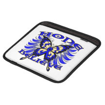 Anal Cancer Hope Believe Butterfly Sleeves For iPads