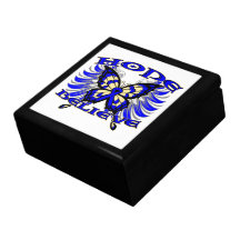 Anal Cancer Hope Believe Butterfly Trinket Box