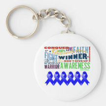 Anal Cancer Inspirational Words Key Chains