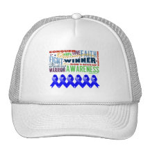 Anal Cancer Inspirational Words Trucker Hats