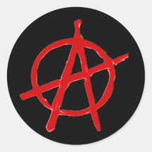 Anarchy Round Sticker