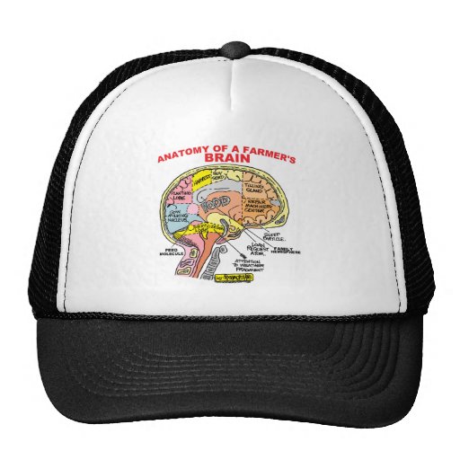 ANATOMY OF A FARMER'S BRAIN TRUCKER HATS