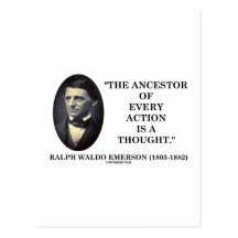 Ancestor Of Every Action Is A Thought (Emerson) Post Cards