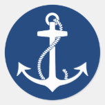 Anchor Round Stickers