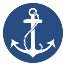 Anchor Round Stickers