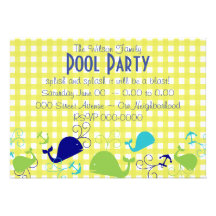 Anchors-a-Whale Custom Invitation