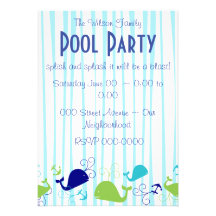Anchors-a-Whale Personalized Invitation