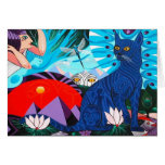 Ancient Cat by Gregory Gallo Greeting Card