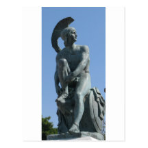 Ancient Greek Soldier in Classical Greece Post Card