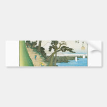 Ancient Painting of Mt. Fuji c. 1837 Japan Bumper Sticker